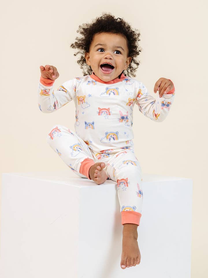 El mejor conjunto de pijama en Rainbow Critters para venta al por mayor de Lark
