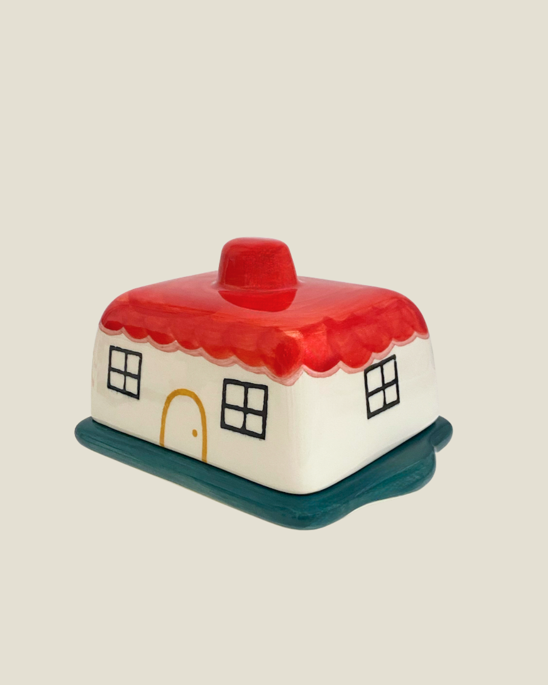 ACTOS - Wholesale Butter dish - 'La petite maison' ceramic Butter dish2