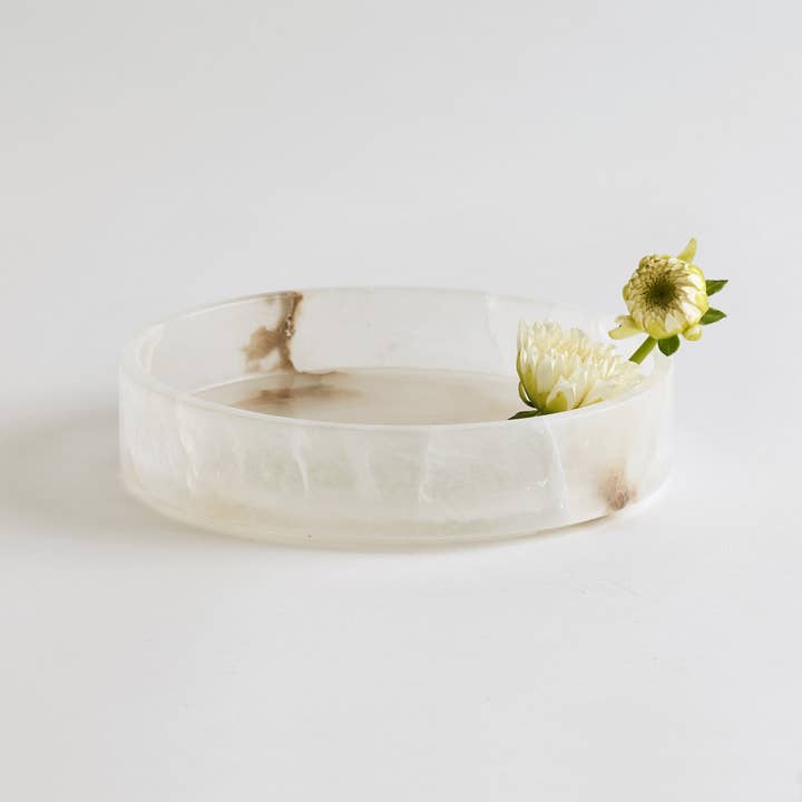 The Collective - Wholesale Decorative Tray - Santo Alabaster Vanity Tray