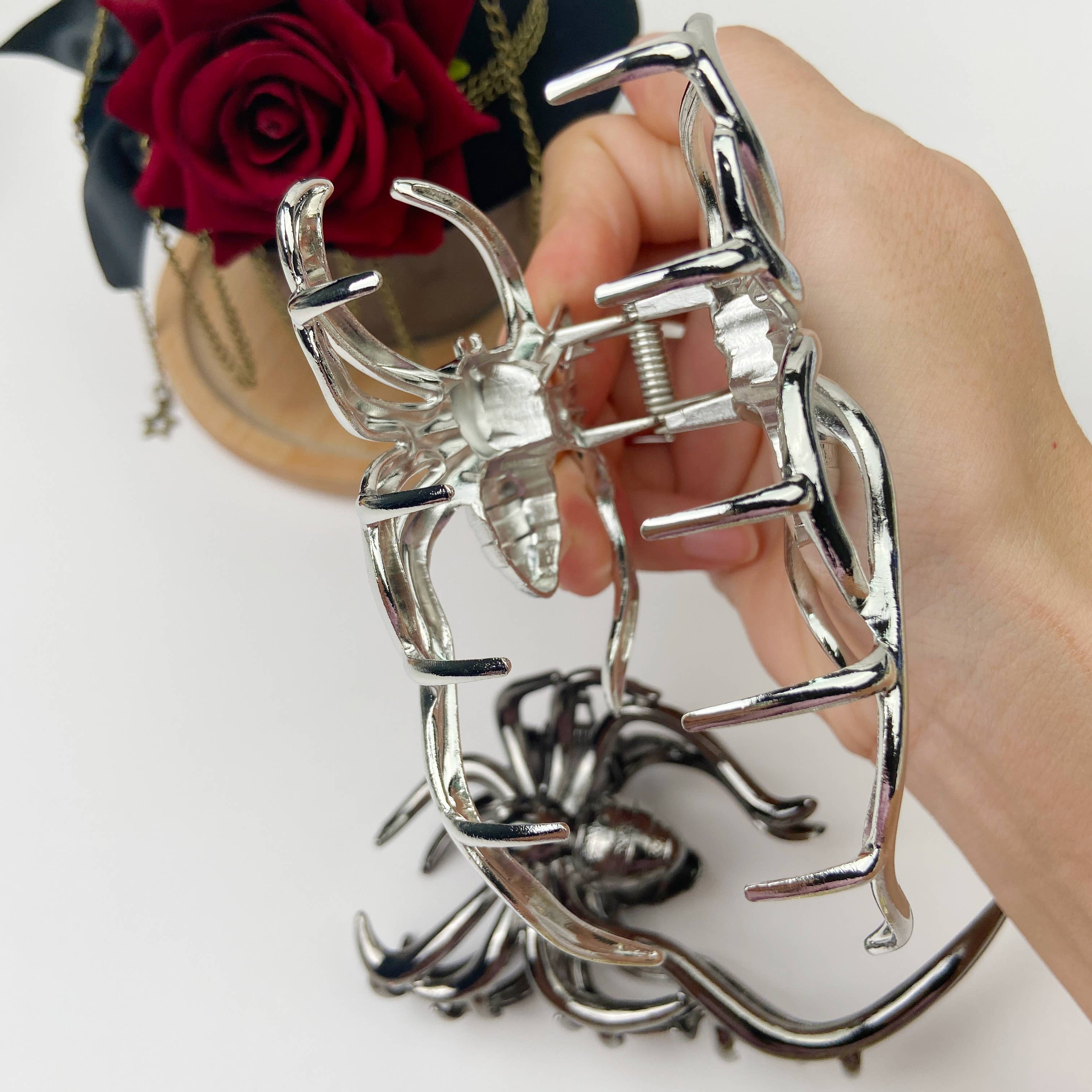 TheDivaSoap – Großhandel Haarclip – Damen – Spinnenhaarclip Halloween3