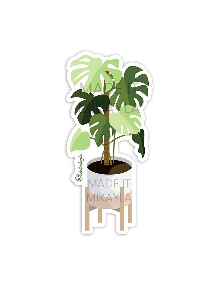 MadeItMikayla - Wholesale Sticker - Monstera Plant Sticker