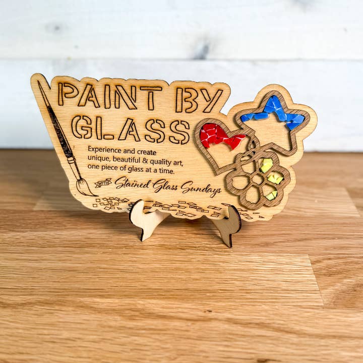 Affichage Peinture sur Verre, gratuit avec un achat de 250 $ pour la vente par Stained Glass Sundays