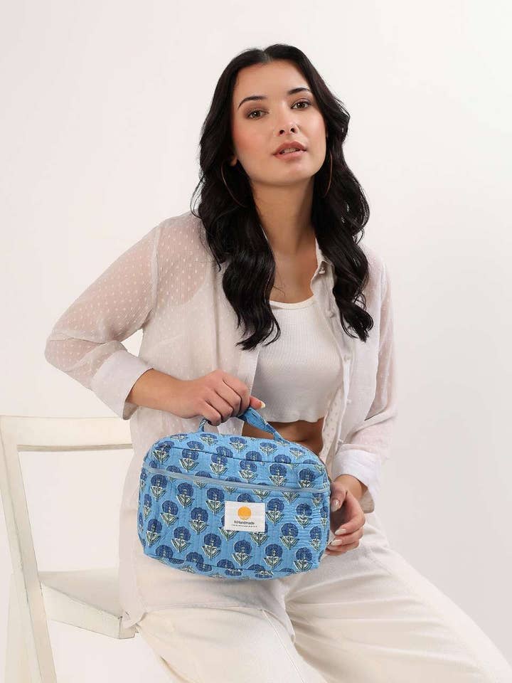 Vanity Bag - Sahiba Motif for wholesale by Hi Handmade