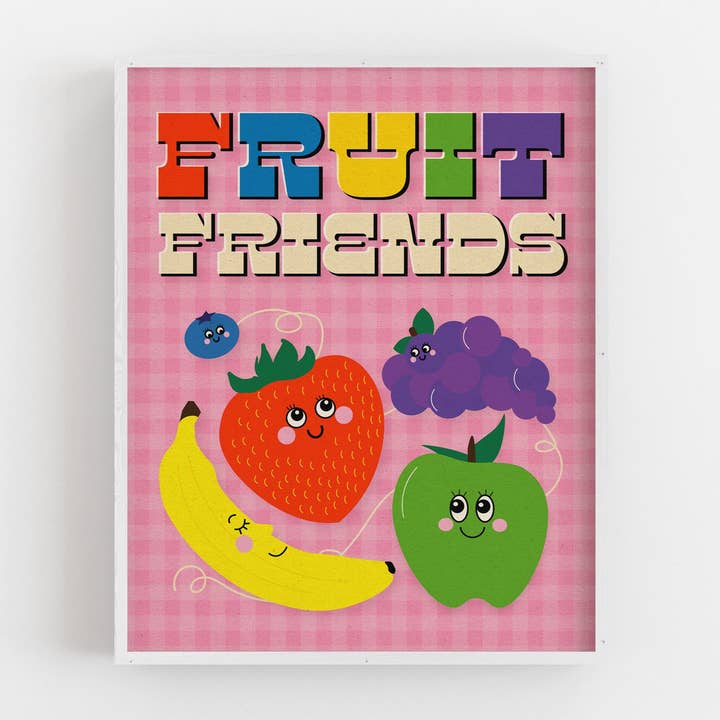 Frugtvenner - Kunsttryk for engroshandel hos Posse Paper Goods