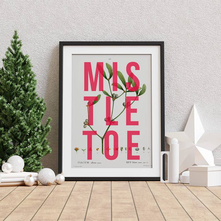 MISTLETOE | Stampa A4 per la vendita all'ingrosso da parte di The 13 Prints