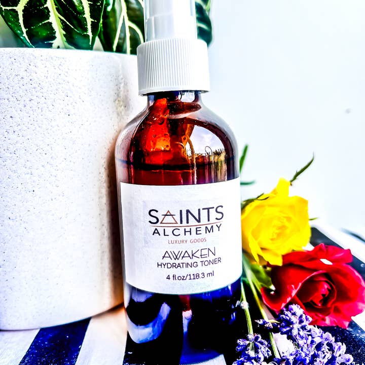 SAINTS Alchemy - Wholesale Face & Body Mist/Water - AWAKEN Hydrating Toner 4oz