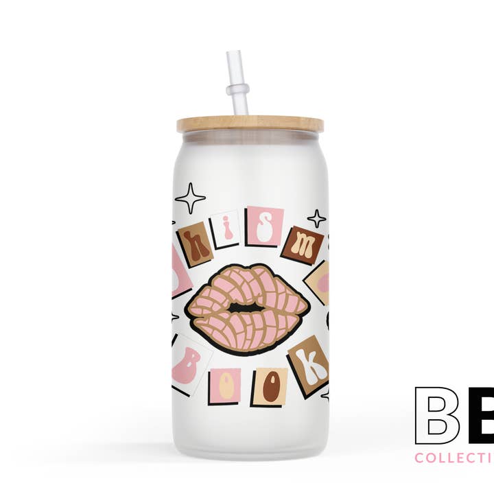 Chisme Book Glass Can Tumbler for wholesale by Blush and Bold Collective