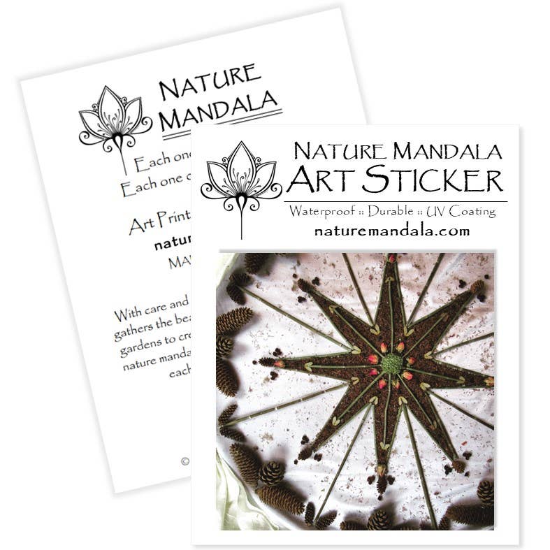 Nature Mandala Art - Wholesale Sticker - Nature / Flower Mandala Stickers :: 10 Designs22