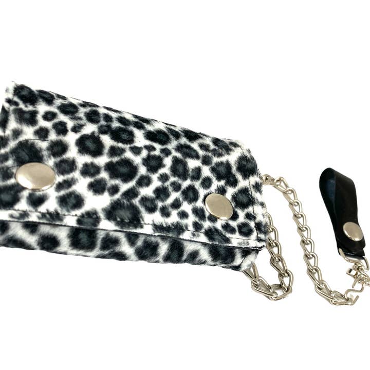 Funk Plus - Vendita all'ingrosso Portafogli - Donna - Portafoglio leopardato peloso WF-LEO con interno in vera pelle22