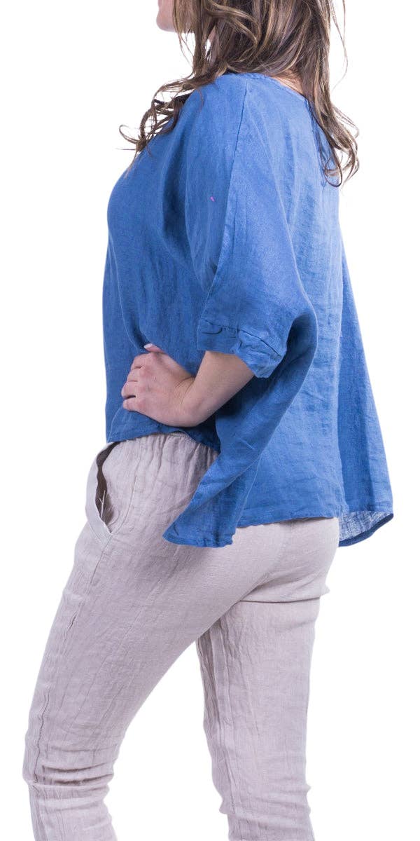 Gigi Moda - Wholesale Blouse - Women's - Linen Kaftan Blouse15