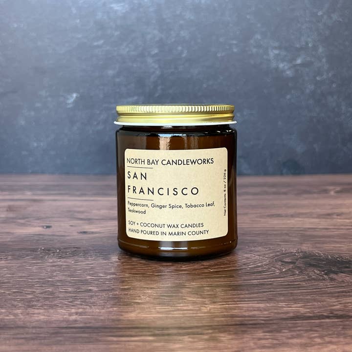 North Bay Candleworks - Wholesale Jar/Filled Candle - San Francisco (Standard Size, 8 oz)1
