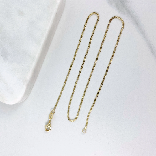 Luxus Accessories - Vendita all'ingrosso Collane a catena e maglie - Catena a maglie di ancoraggio Mariner riempita in oro 18K5