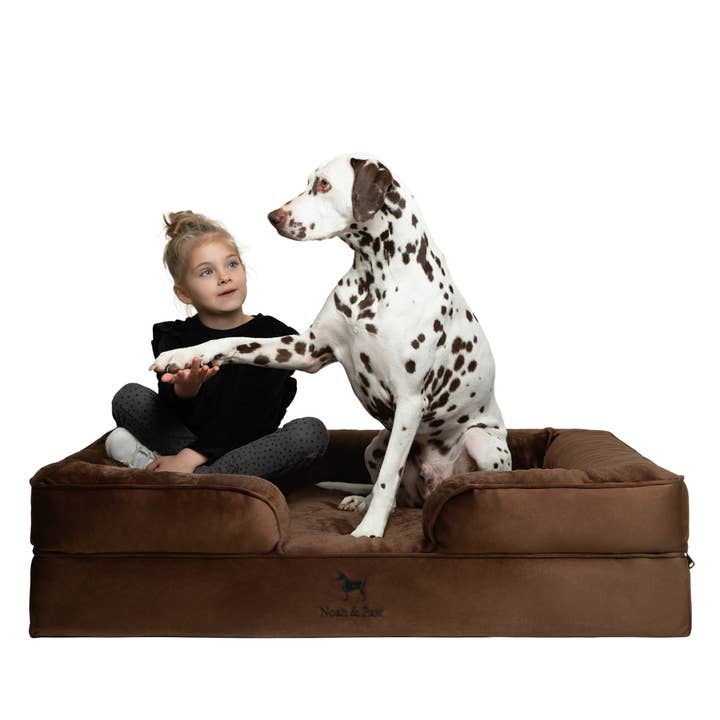 NOAH AND PAW LLC - Wholesale Bed voor huisdieren- Kat/hond - Velvet orthopedisch hondenbed met memoryfoam en verkoelende gel8