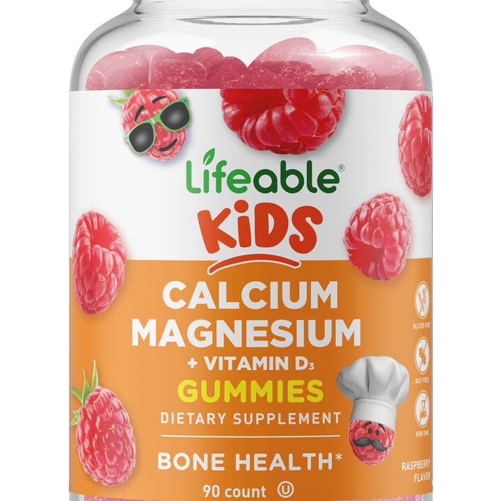 Lifeable - Wholesale Oral Supplement/Vitamin - Lifeable - Kids Calcium Magnesium & Vitamin D Gummies, 90 ct0
