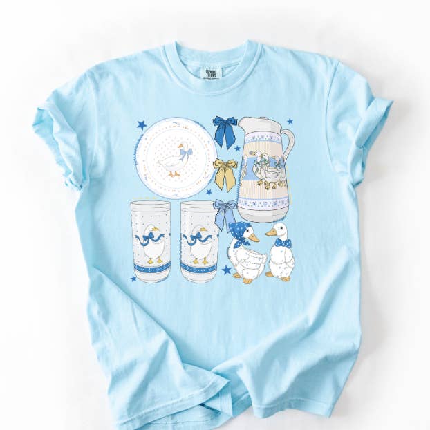 Vintage Goose Collection- Chambray for wholesale by Dig Your Roots Boutique