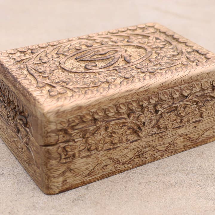 Lungta Imports - Vendita all'ingrosso Portagioie/organizer per gioielli - Ciondolo a forma di occhio di Horus egiziano intagliato a mano, ricordo, L11