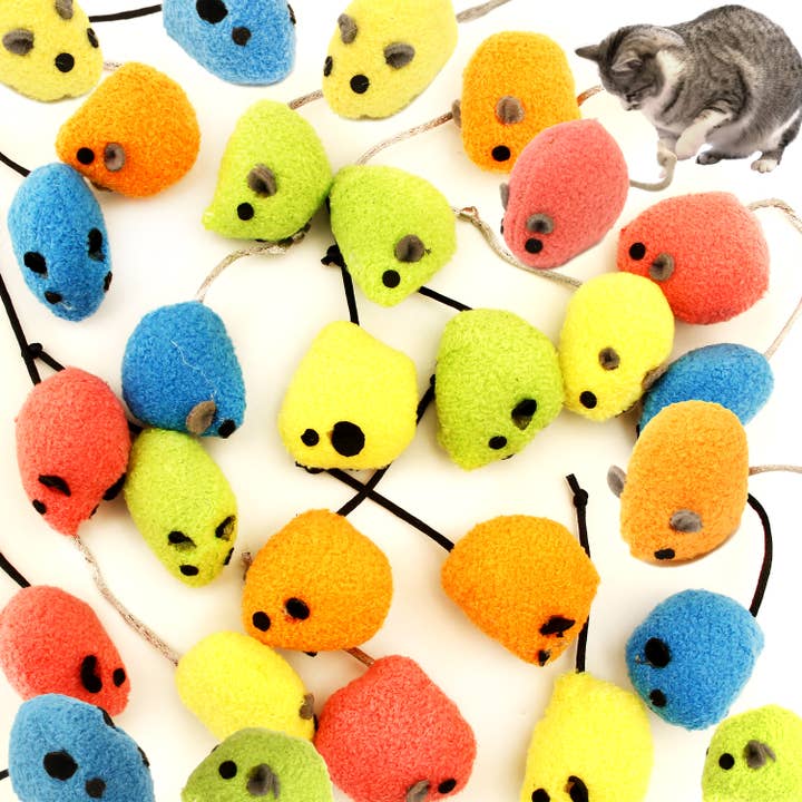 Youngever 20 Pcs Cat Toys, Catnip Mice, Cat Mouse Toys for wholesale by Youngever