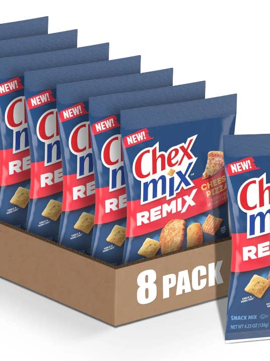 (S6-04) Chips-ChexMix-Remix-PizzaFromagère4,25OZ( 127g x8 unités pour la vente par iSweet.ca