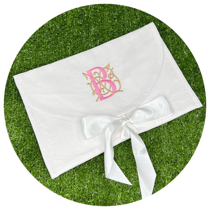THE ROYALTY COLLECTION - Wholesale Gift Bag - White Cotton Pique Envelope Bag