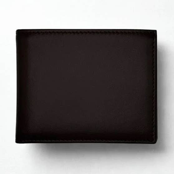 Herenportemonnee van lamsleer met dubbelvouw en opklapbaar ID-venster voor wholesale door Elegant Italian