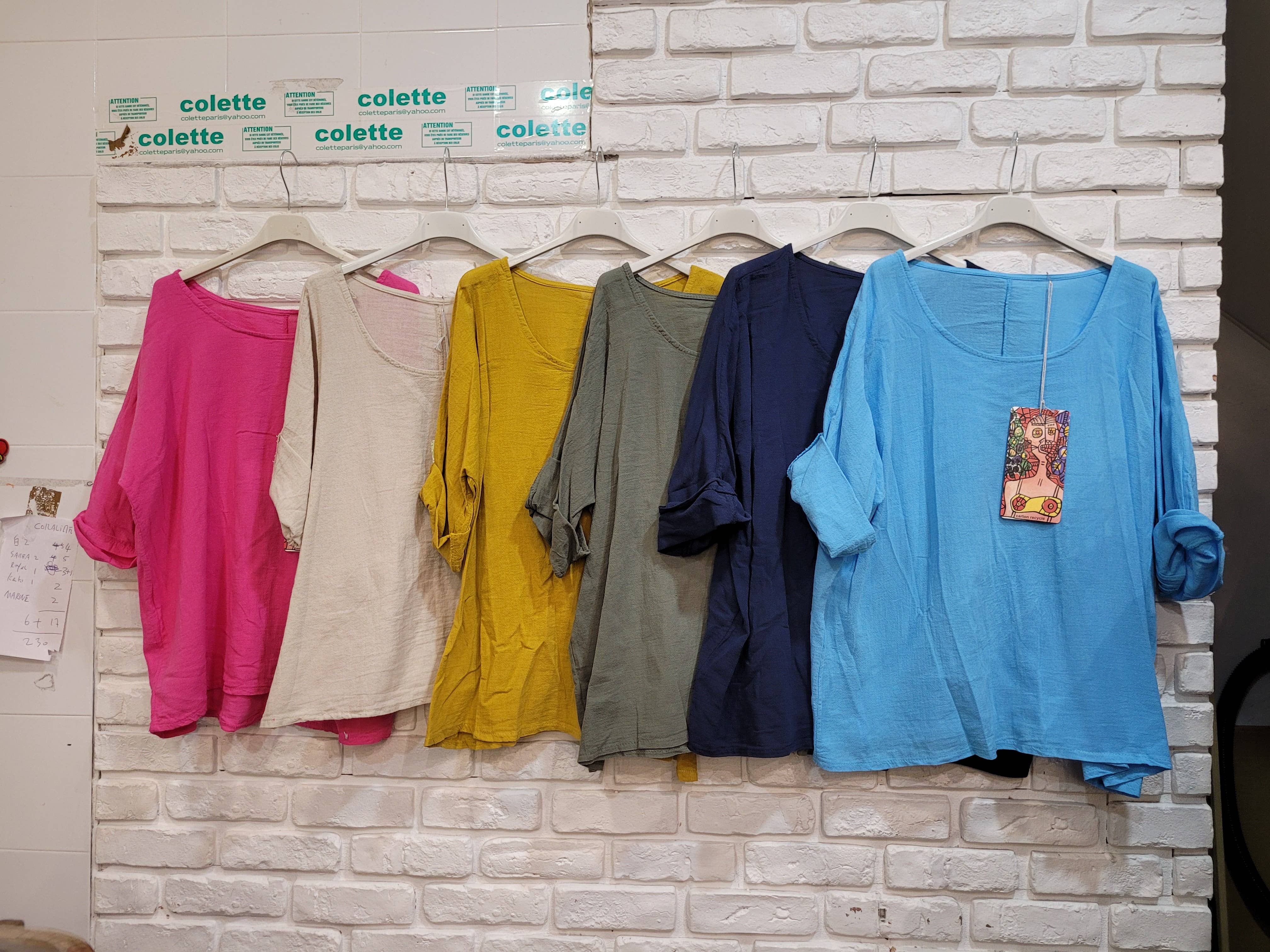 la maison des fibres naturelles – wholesale T-shirt – women's – t-shirts 1101 + SIZE60%cotton 40%linen5