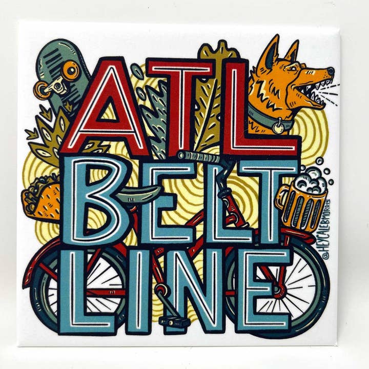 Imán Atlanta Beltline para venta al por mayor de Welcome To the Neighborhoods