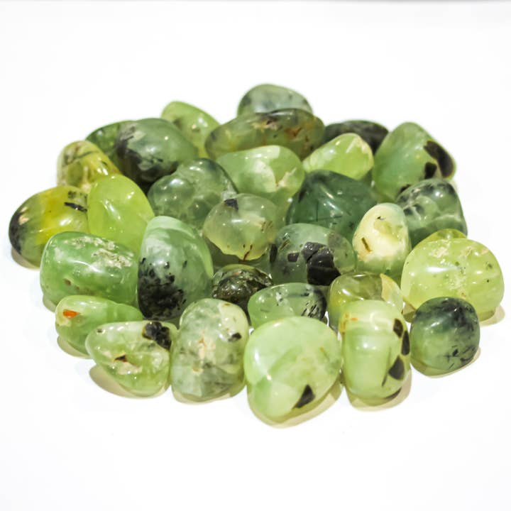 Quasar Gems USA - Vendita all'ingrosso Pietra/cristallo spirituale - Prehnite levigata 20-30mm 1KG/2,20Lbs1