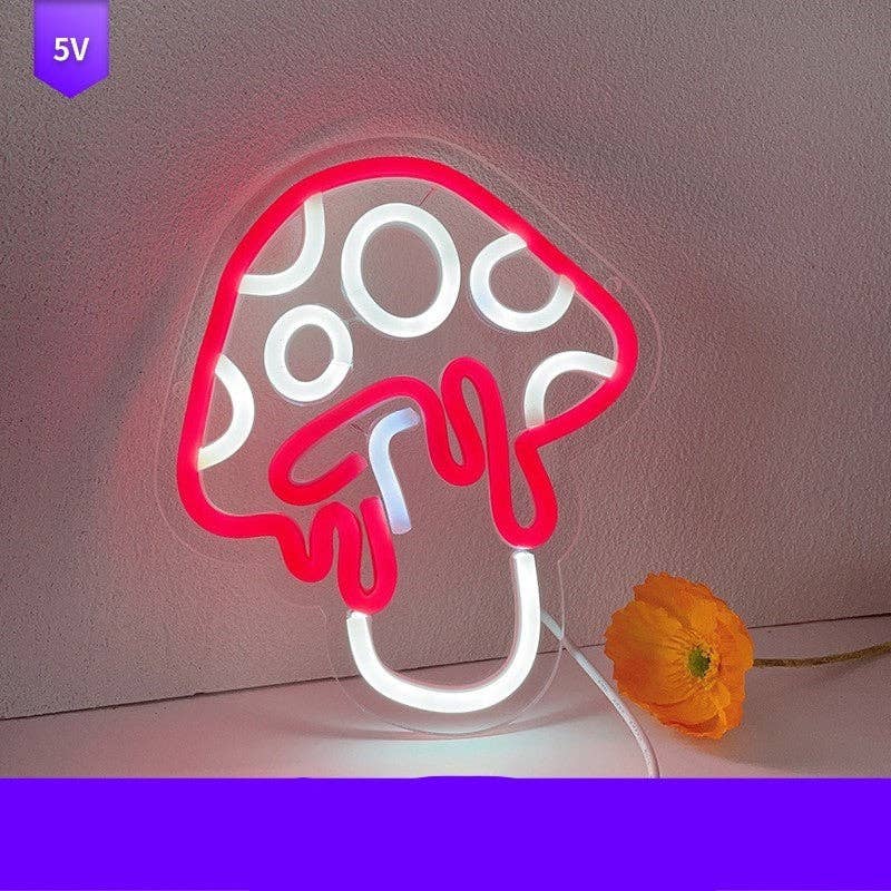 FurDecoration - Wholesale Neon Sign - Glowing LED Neon Mushroom0