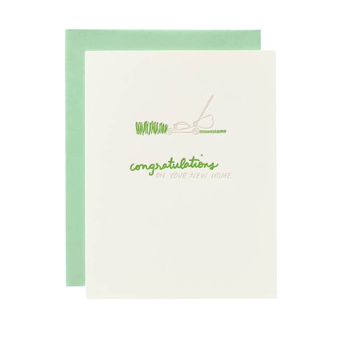Congrats New Home - Letterpress Greeting Card for wholesale by Shorthand Press