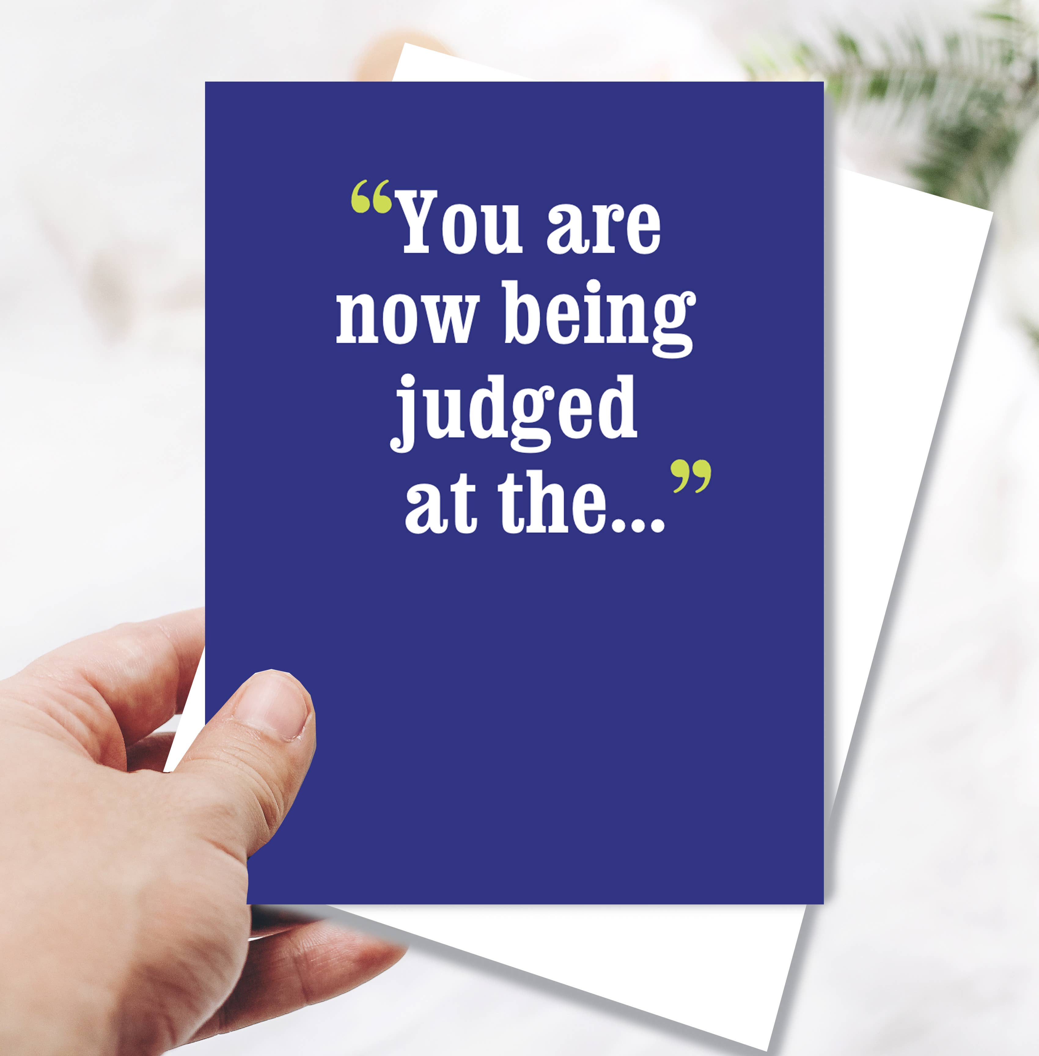 Horse Hollow Press - Wholesale Birthday Card - Horse Greeting Birthday Card / You're Now Being Judged / Fun1