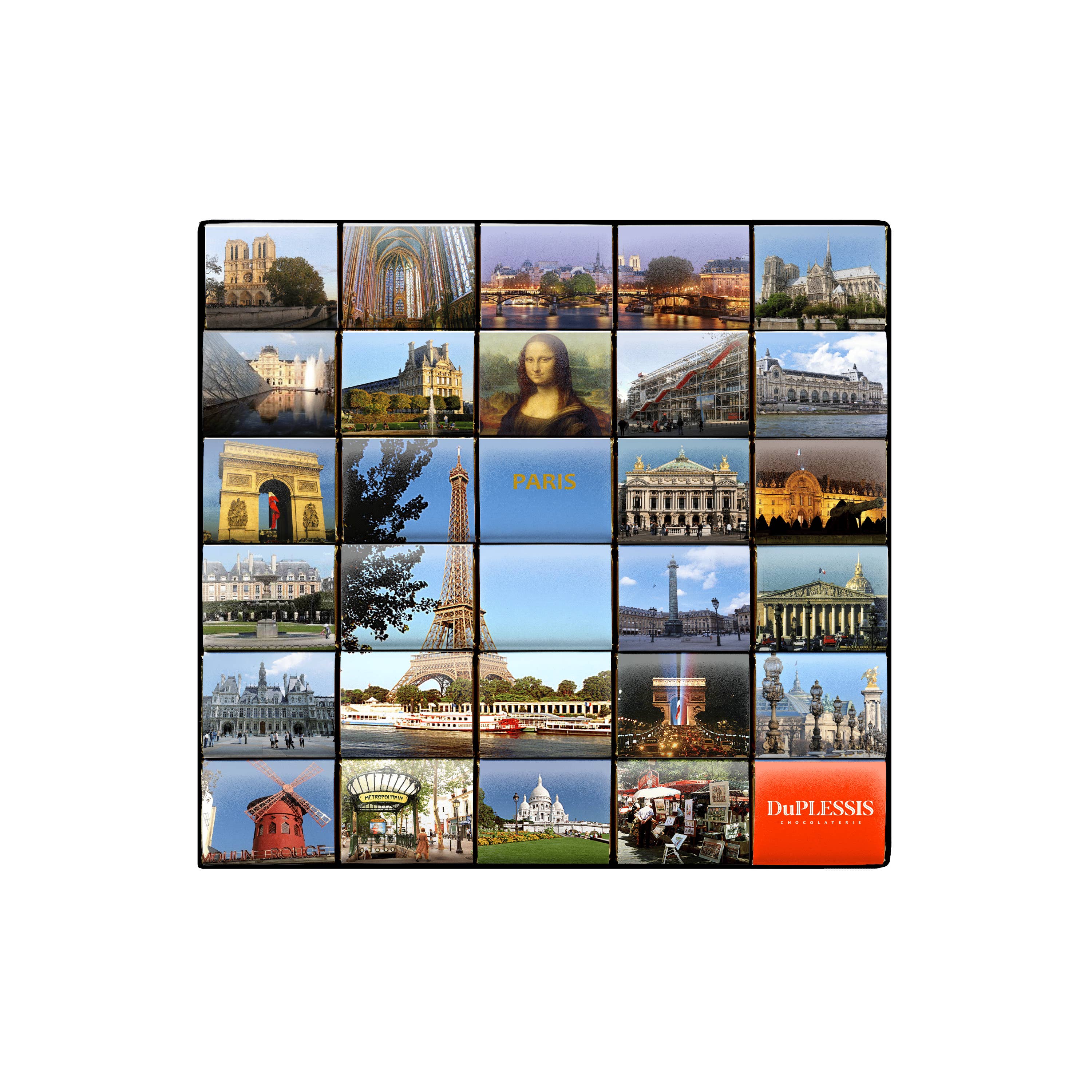 Chocolaterie DuPLESSIS - Wholesale Chocolate Box - "Paris" Box - Milk Chocolate 35%