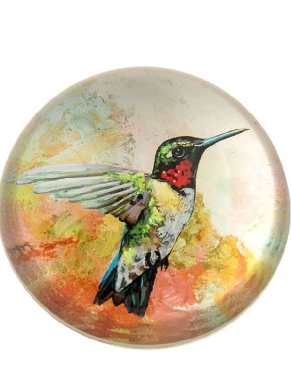 Kristallglasdom Kolibripappersvikt för wholesale av Value Arts