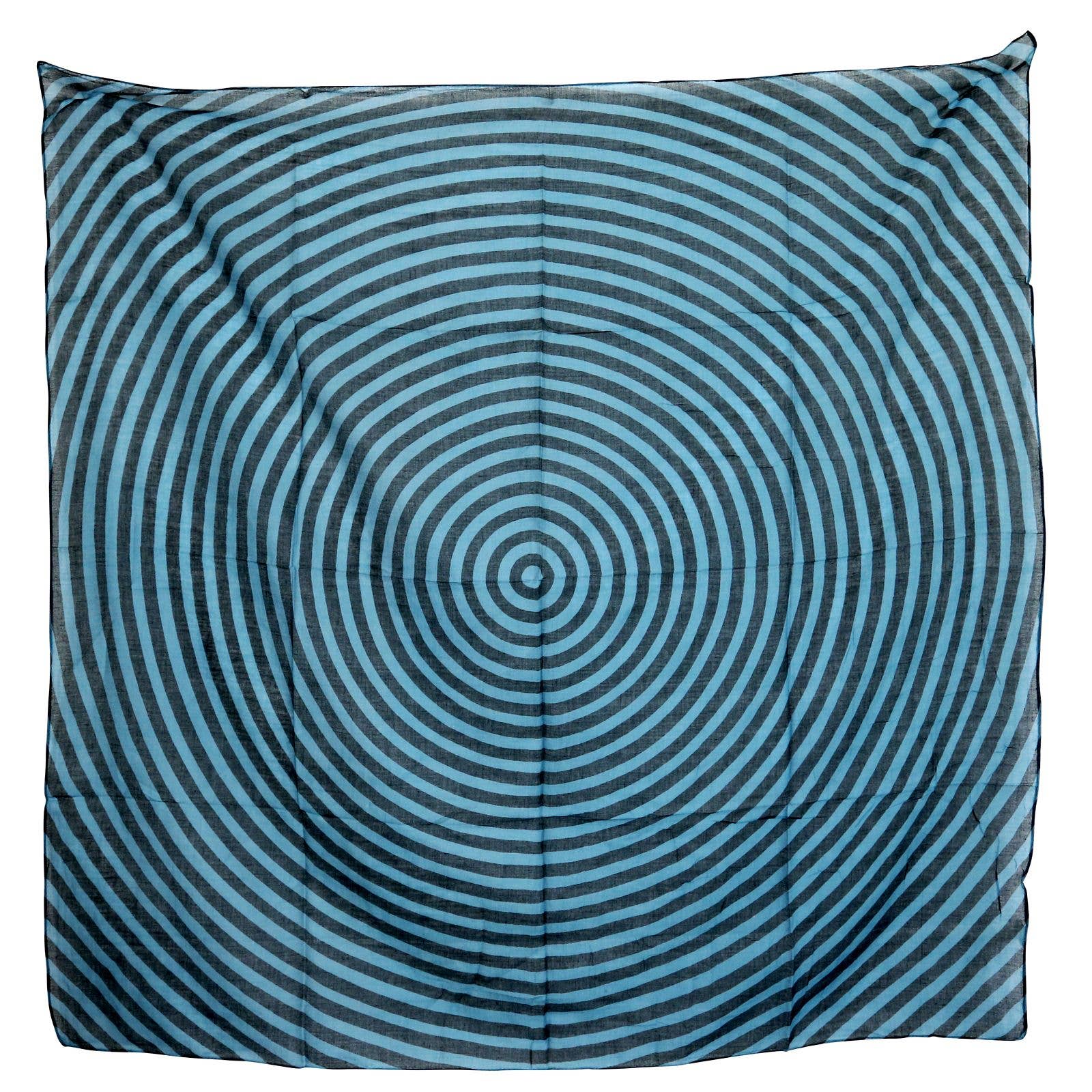 Tribal Trade GmbH - Vendita all'ingrosso Sciarpa - Unisex - Anello di stoffa di cotone blu quadrato9