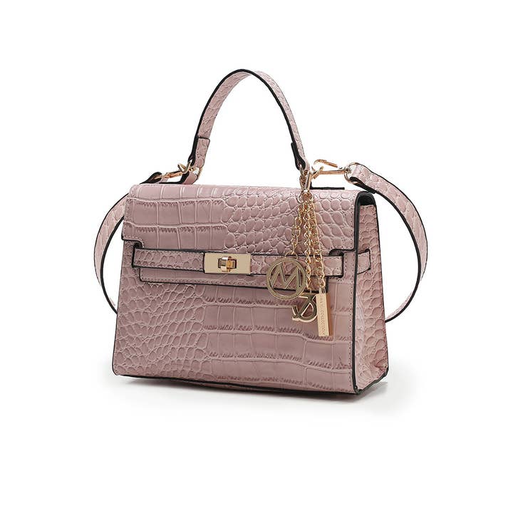 MKF Collection - Wholesale Satchel - Women's - Naomi Satchel Handbag Vegan Crocodile Leather Women by Mia K5