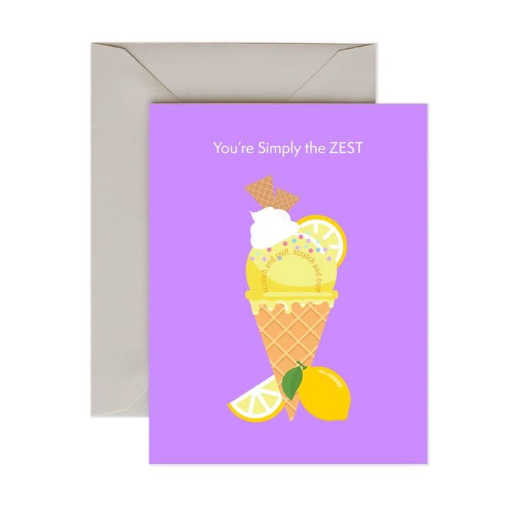 TOUS LES JOURS, GRATTEZ ET RENIFLEZ LE ZESTE pour la vente par Pancake Paperie