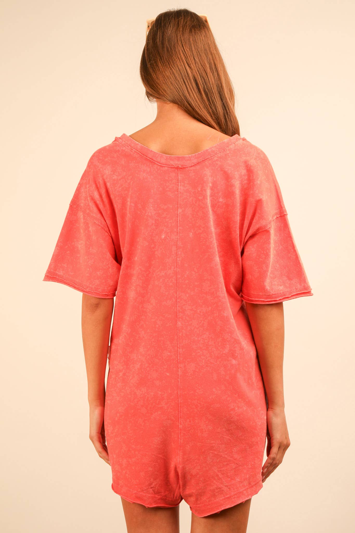 VERY J - Venta al por mayor Peto - Mujer - Mameluco casual de punto extragrande lavado NP70740-Mineral17