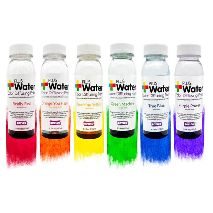 Plus Peinture Diffusante à l'Eau - Pack de 6 pour la vente par Roylco