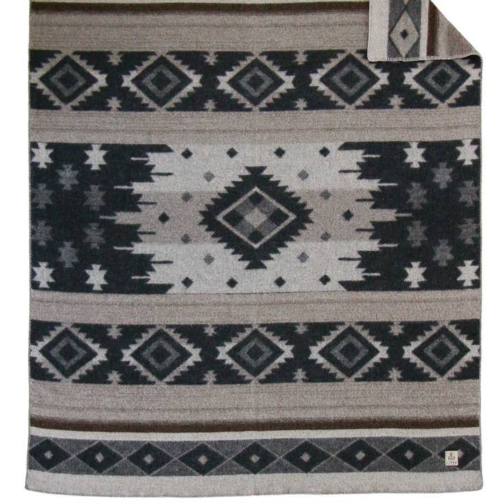 Wool bed Blanket TRIBE - double - beige for wholesale by MoST