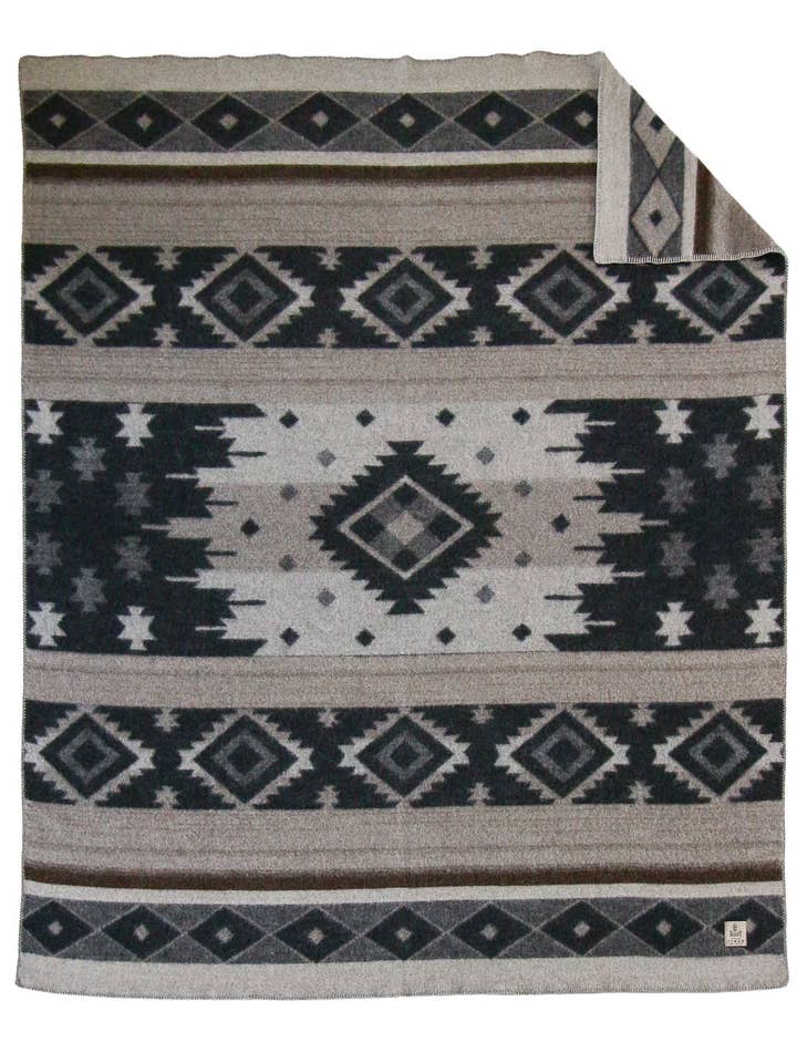 Wool bed Blanket TRIBE - double - beige for wholesale by MoST