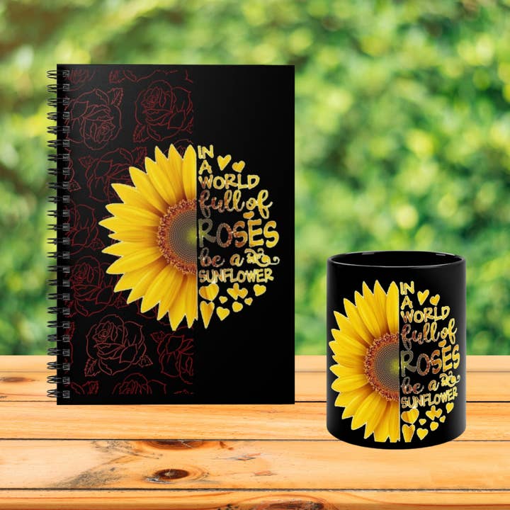 Sunflower Journal og Mug for engroshandel hos R & C Designs