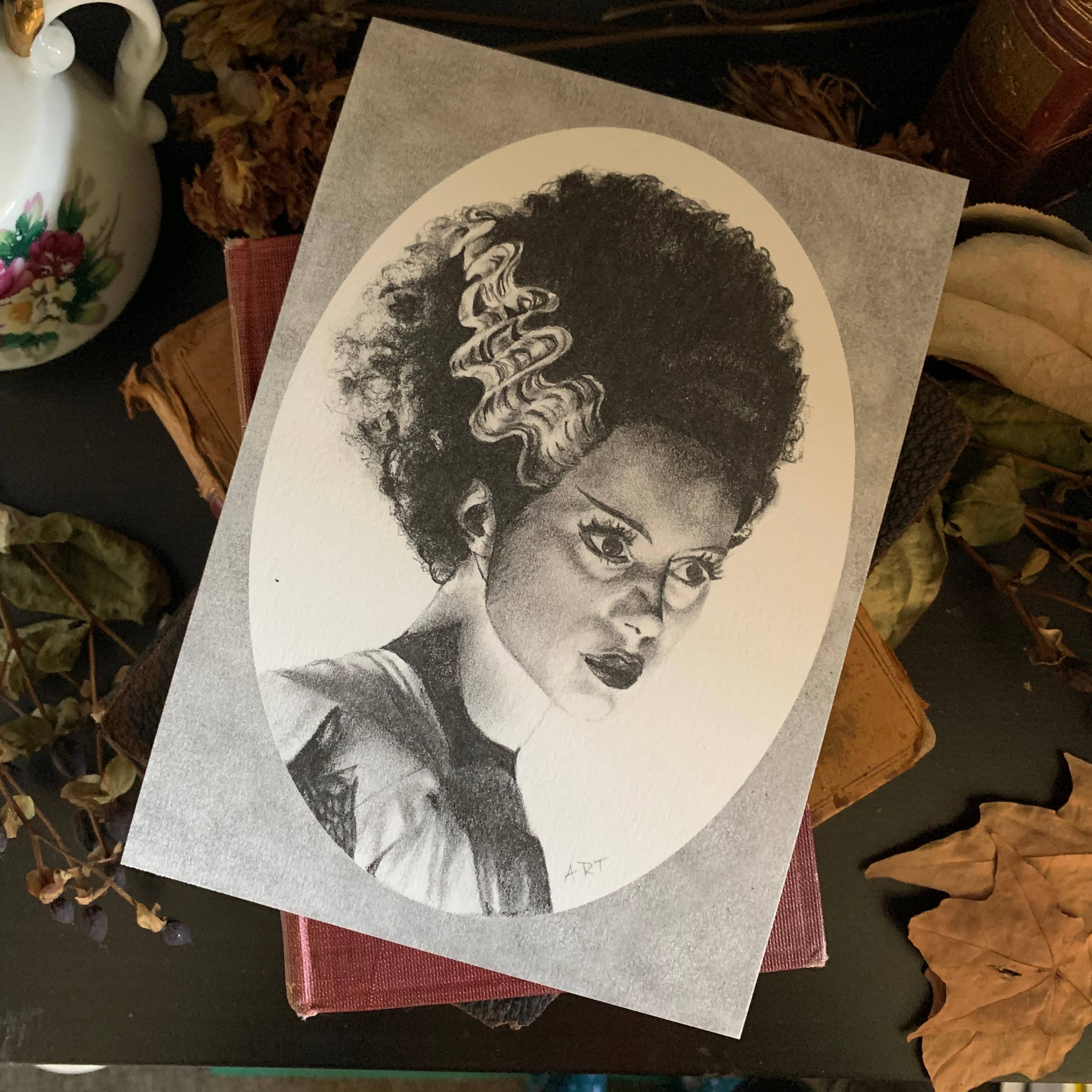 House of Hex - Wholesale Art print - Frankenstein Bride Art Print | spooky | Halloween | Monster1