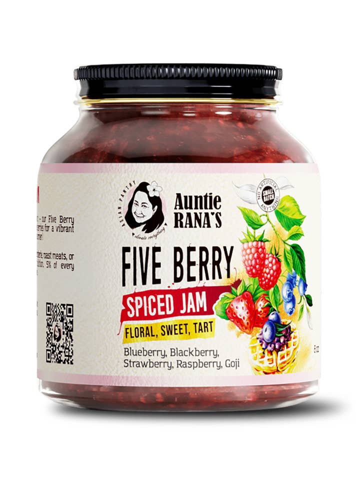 Five Berry Spiced Jam for wholesale by Auntie Rana's