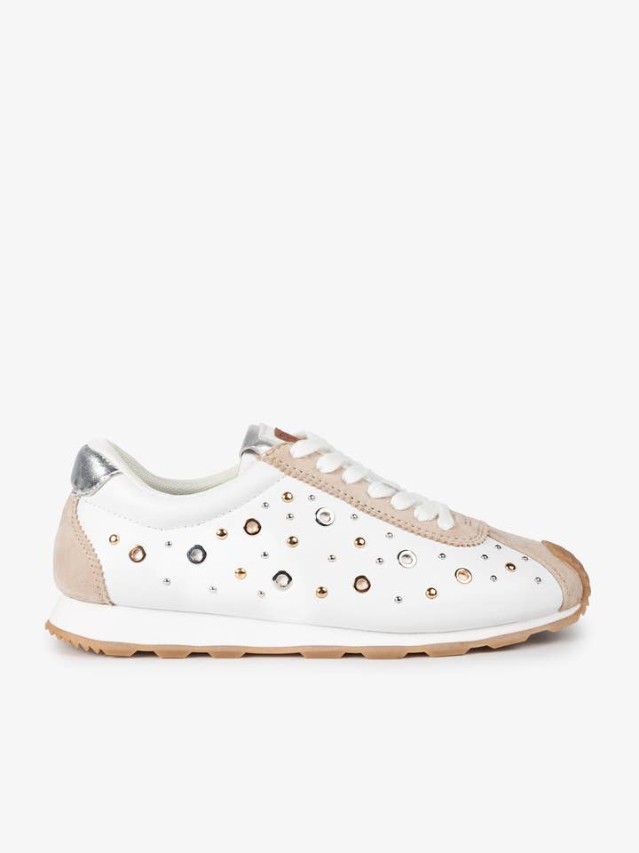 Baskets Inara Clous Blanc pour la vente par POPA