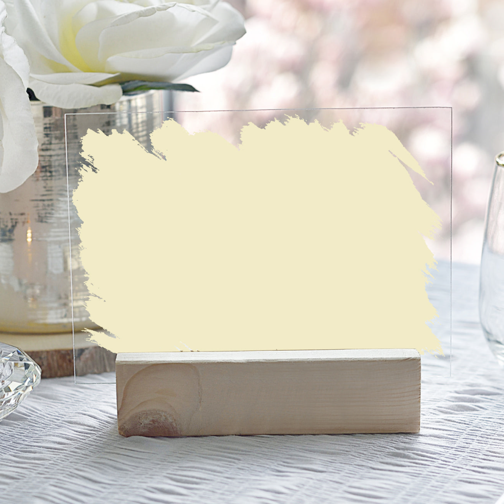 Acrylico – wholesale Decorative tabletop object – A5 Acrylic Paint Stroke & Base5