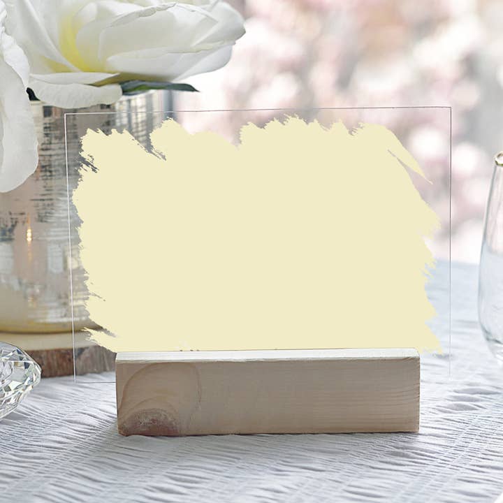 Acrylico – wholesale Decorative tabletop object – A5 Acrylic Paint Stroke & Base5