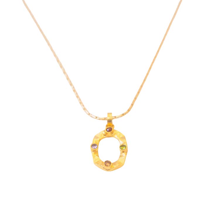 Collier Sasha 24 pouces avec pendentif (quartz hydro) pour la vente par Gemajesty Jewellery