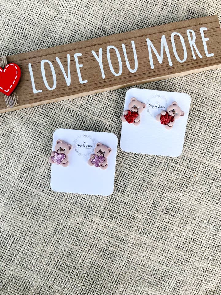 Clous en forme d'ours en peluche pour la vente par Clays By Jessica