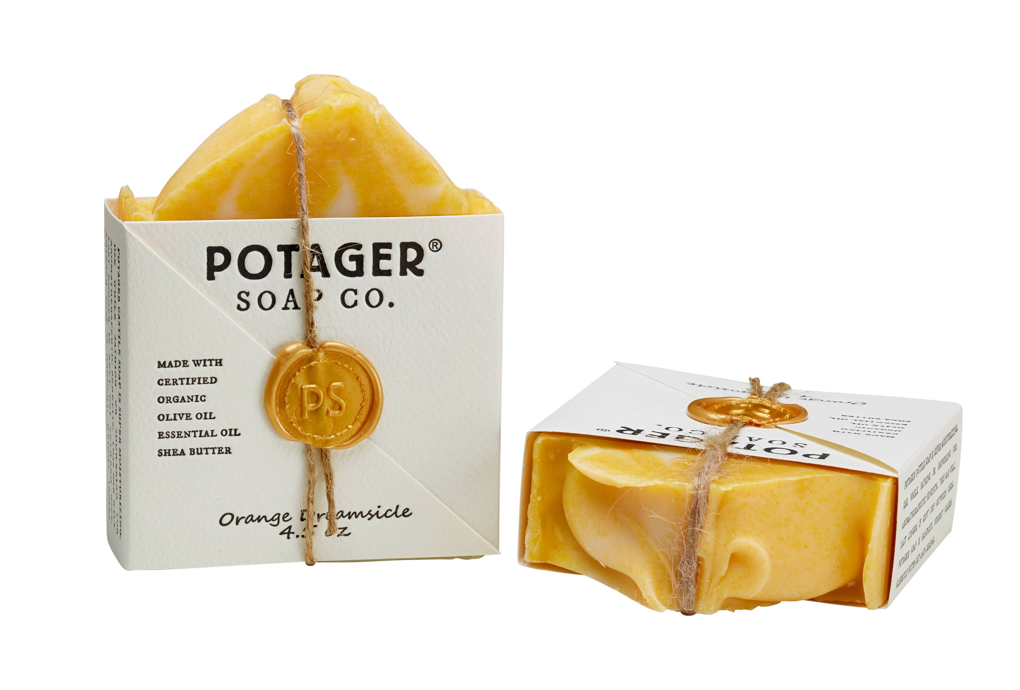 Potager Soap Company – wholesale Tvål – Orange Dreamsicle inslagen | Spa-tvål redo för present4