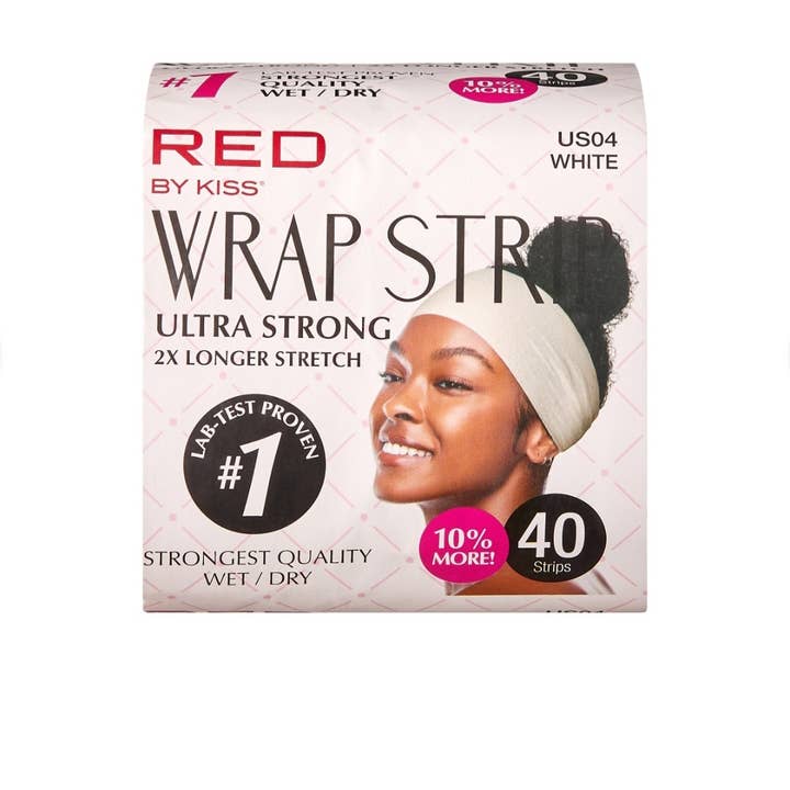 Majestic Wholesale - Wholesale Hair Accessories Set - Women's - KISS Red Wrap Strips Black or White 3.5" – 6pk Display3