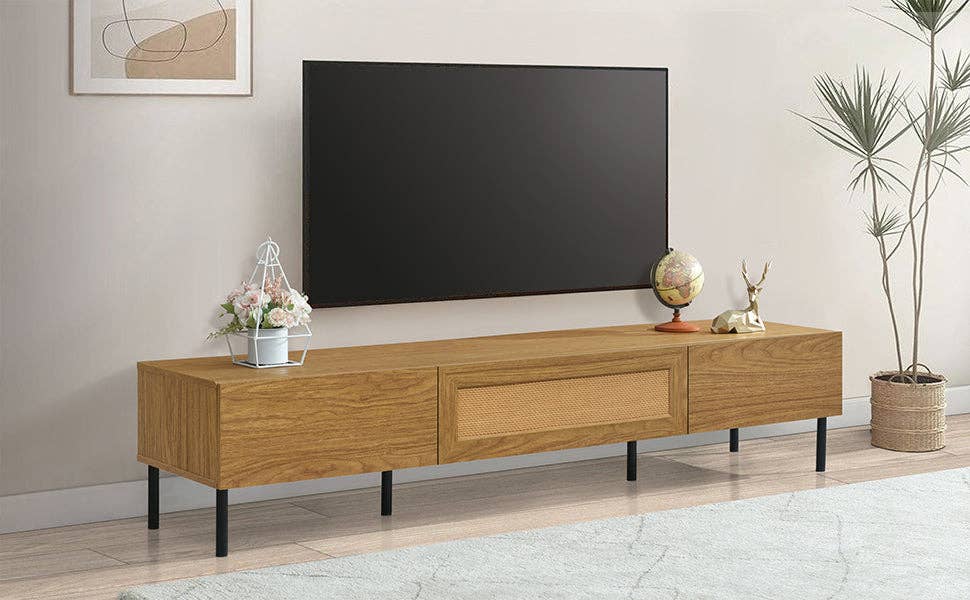 39F Inc. - Wholesale Cabinet - TV Stand for TVs up to 80'' , Modern Farmhouse Media Console15